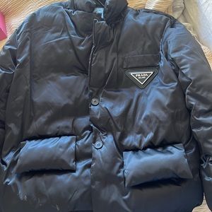 Black Prada Puffer Coat